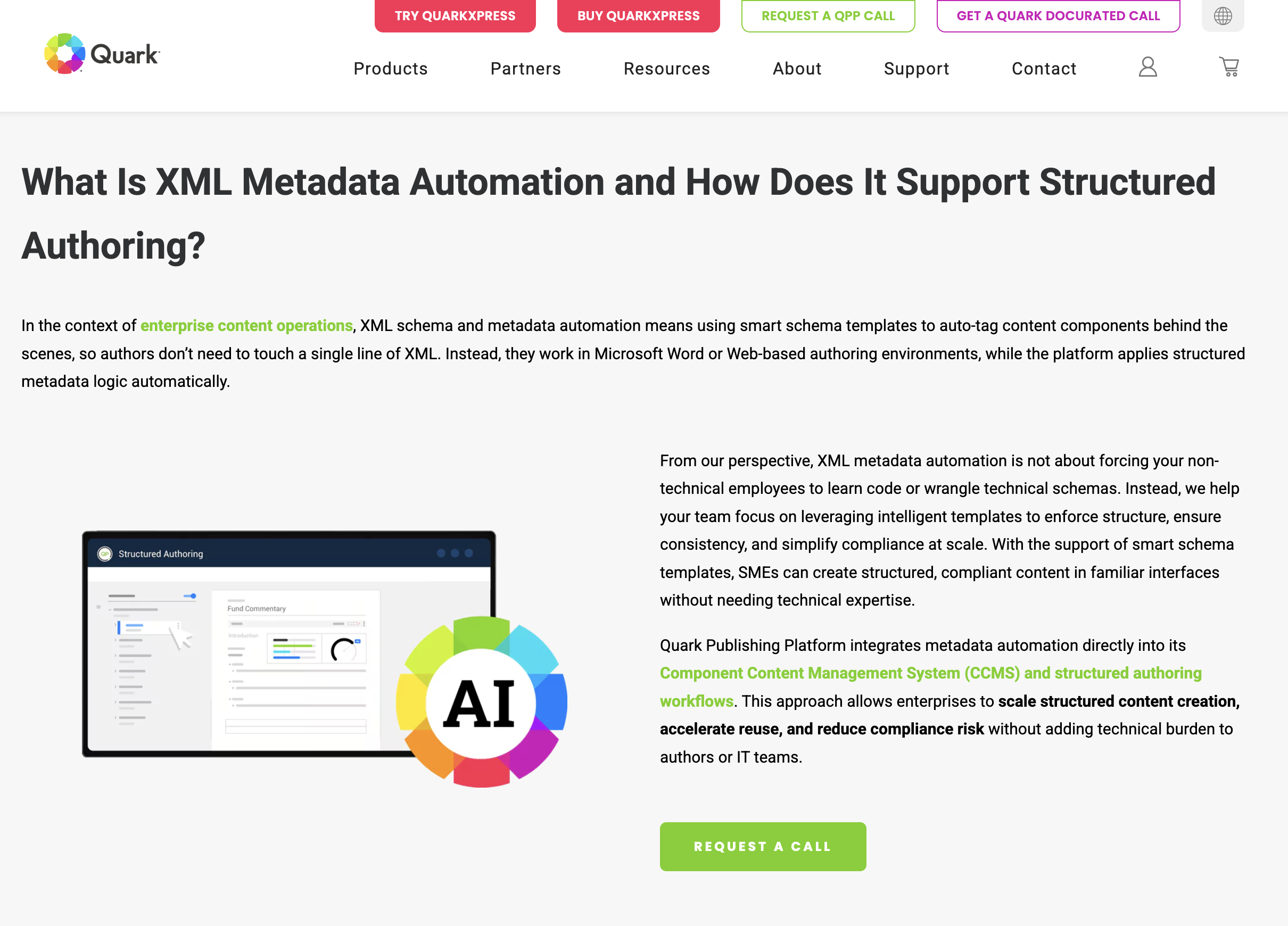 Quark XML Author — structured XML metadata authoring interface, Quark Research Lab